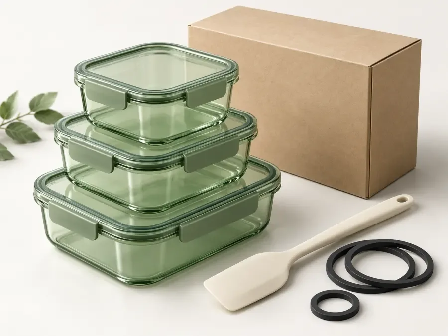 Plastiques, caoutchouc et emballages — illustration de catégorie 3D